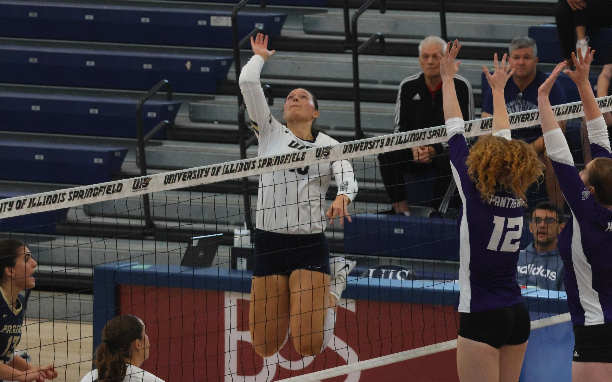 Makenna Cox at the net
