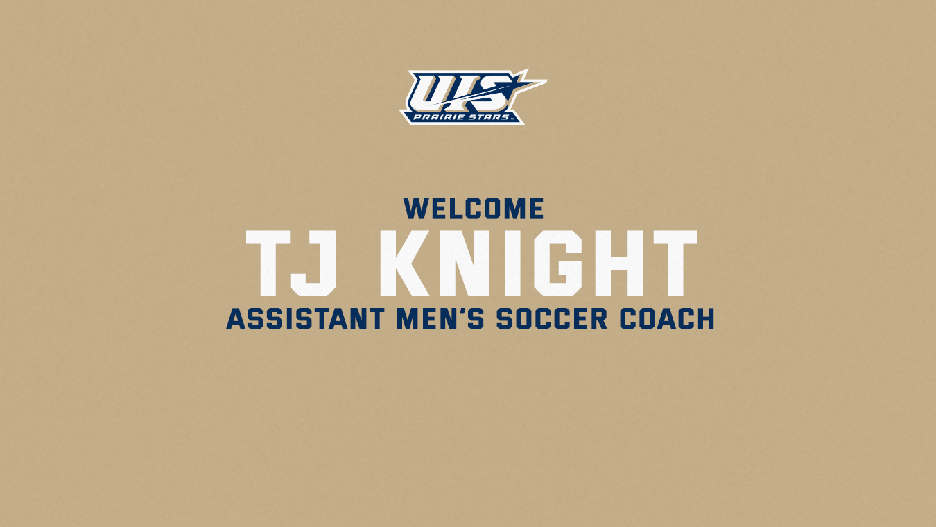 Welcome TJ Knight, assistant men's soccer coach, UIS Athletics logo