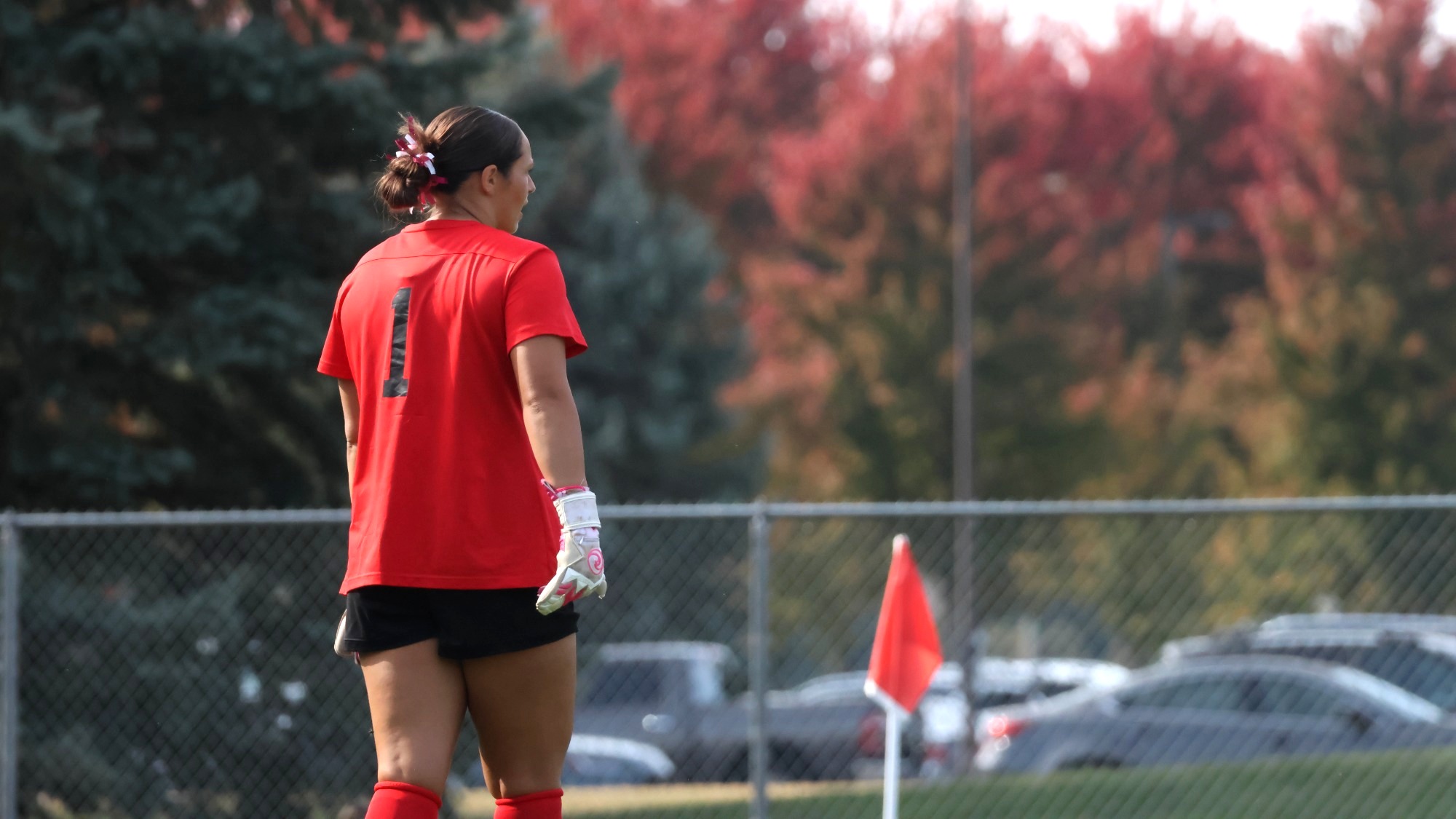 Gigi Yurevich in goal for UIS