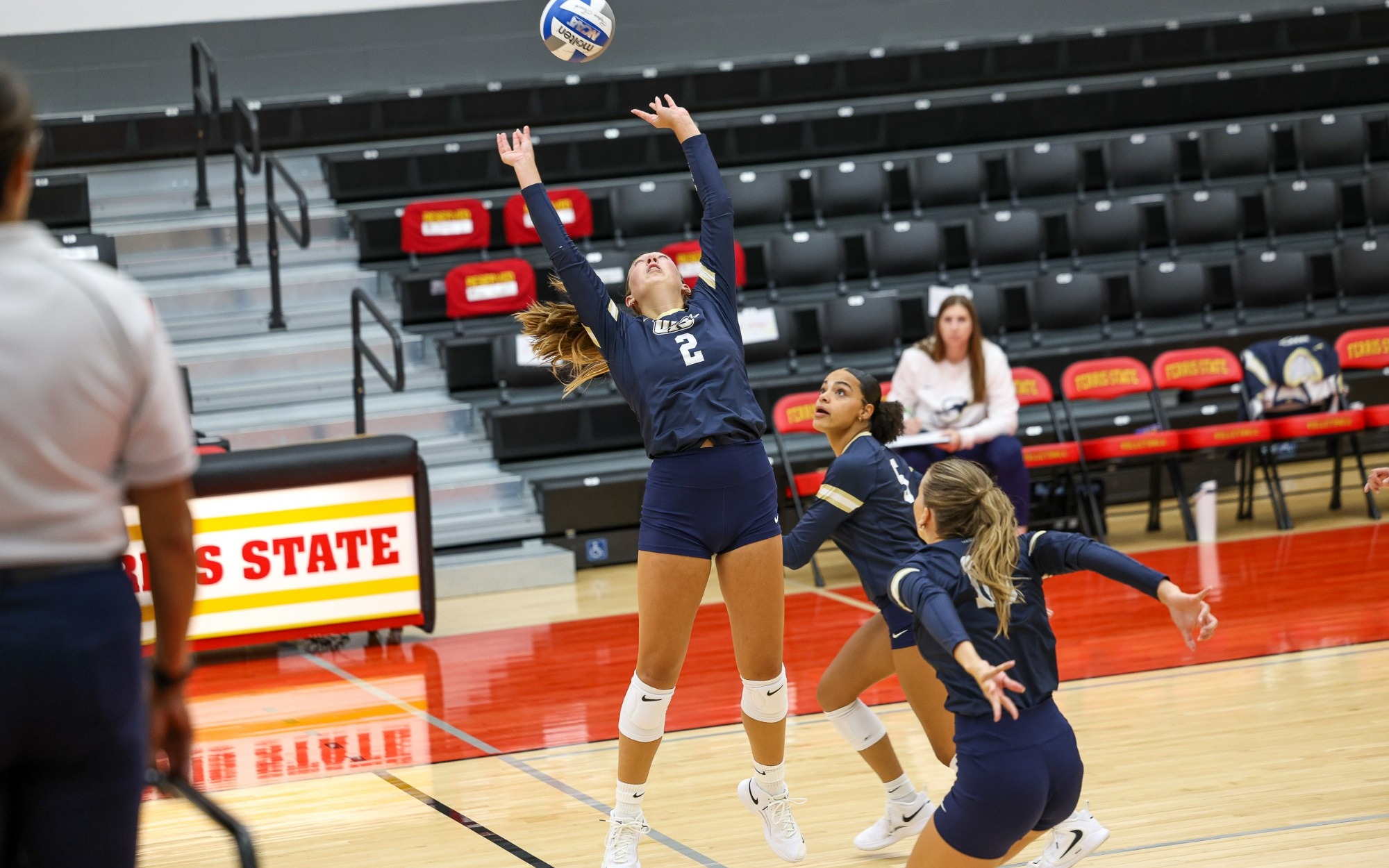 Madi Siefken, UIS volleyball setter in action