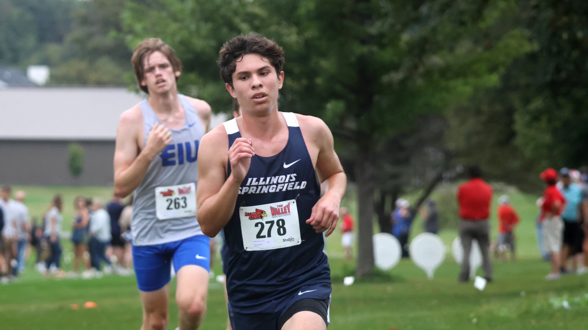 UIS Cross Country Runner in a race
