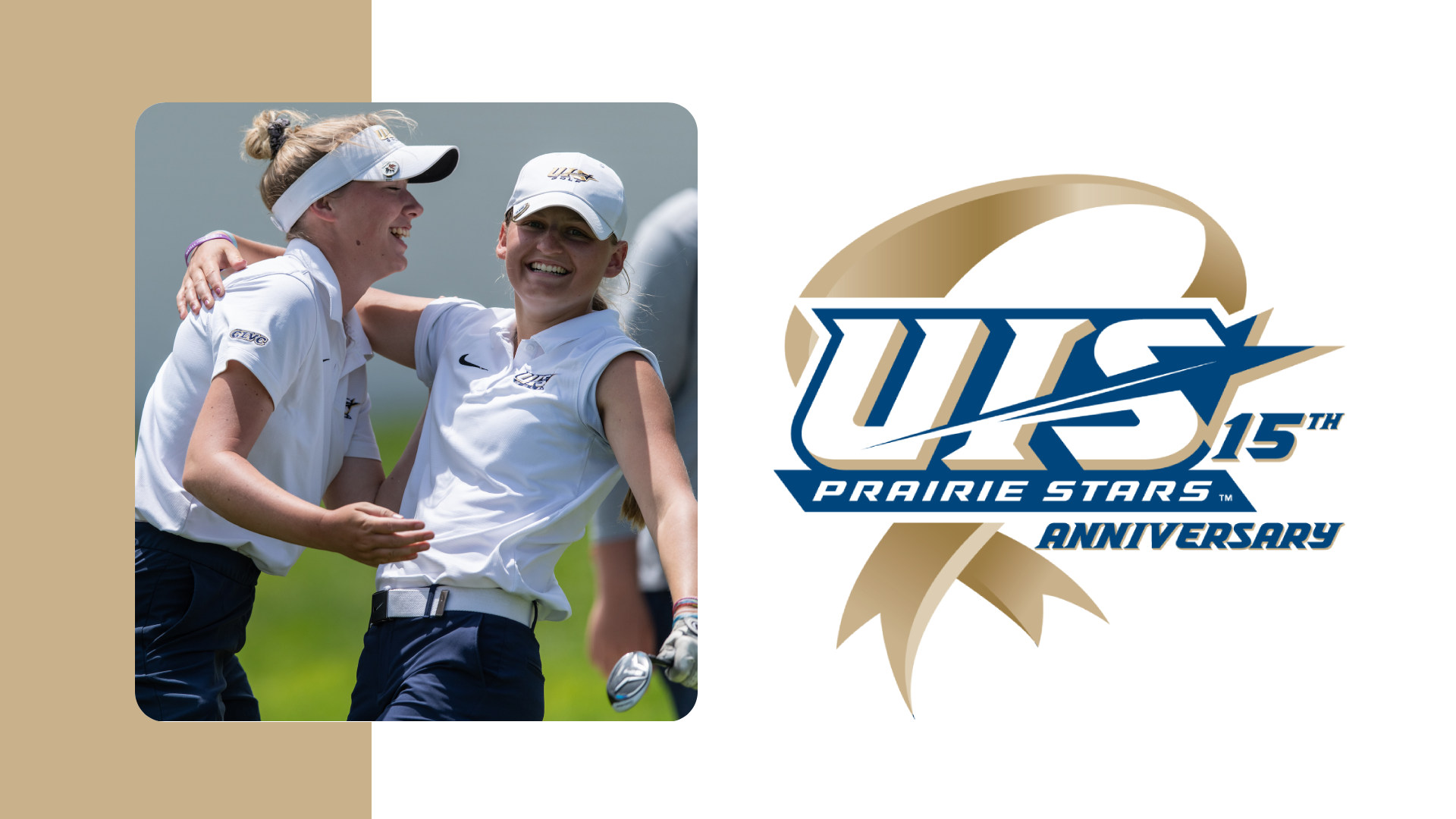 Elaine Grant and Heather McLean celebrating at golf