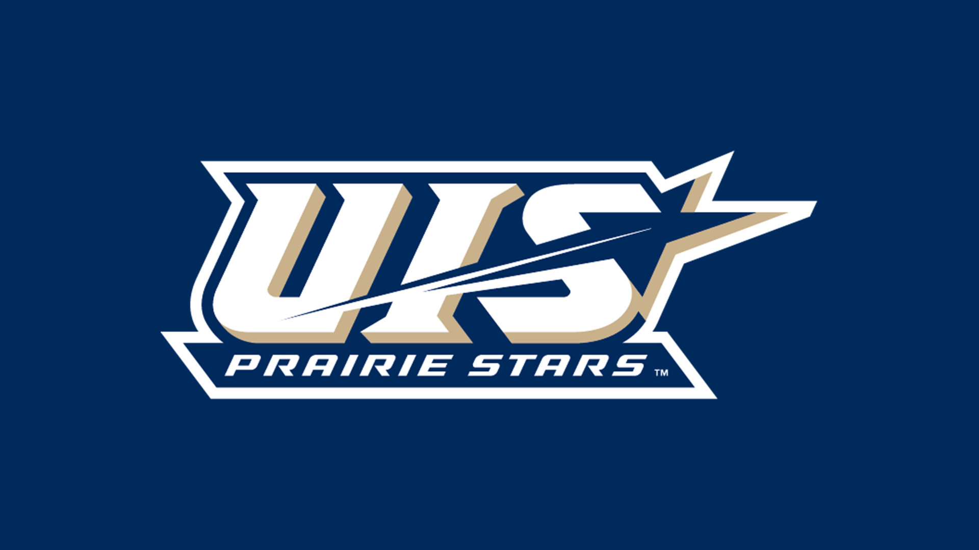 UIS Prairie Stars logo on blue background
