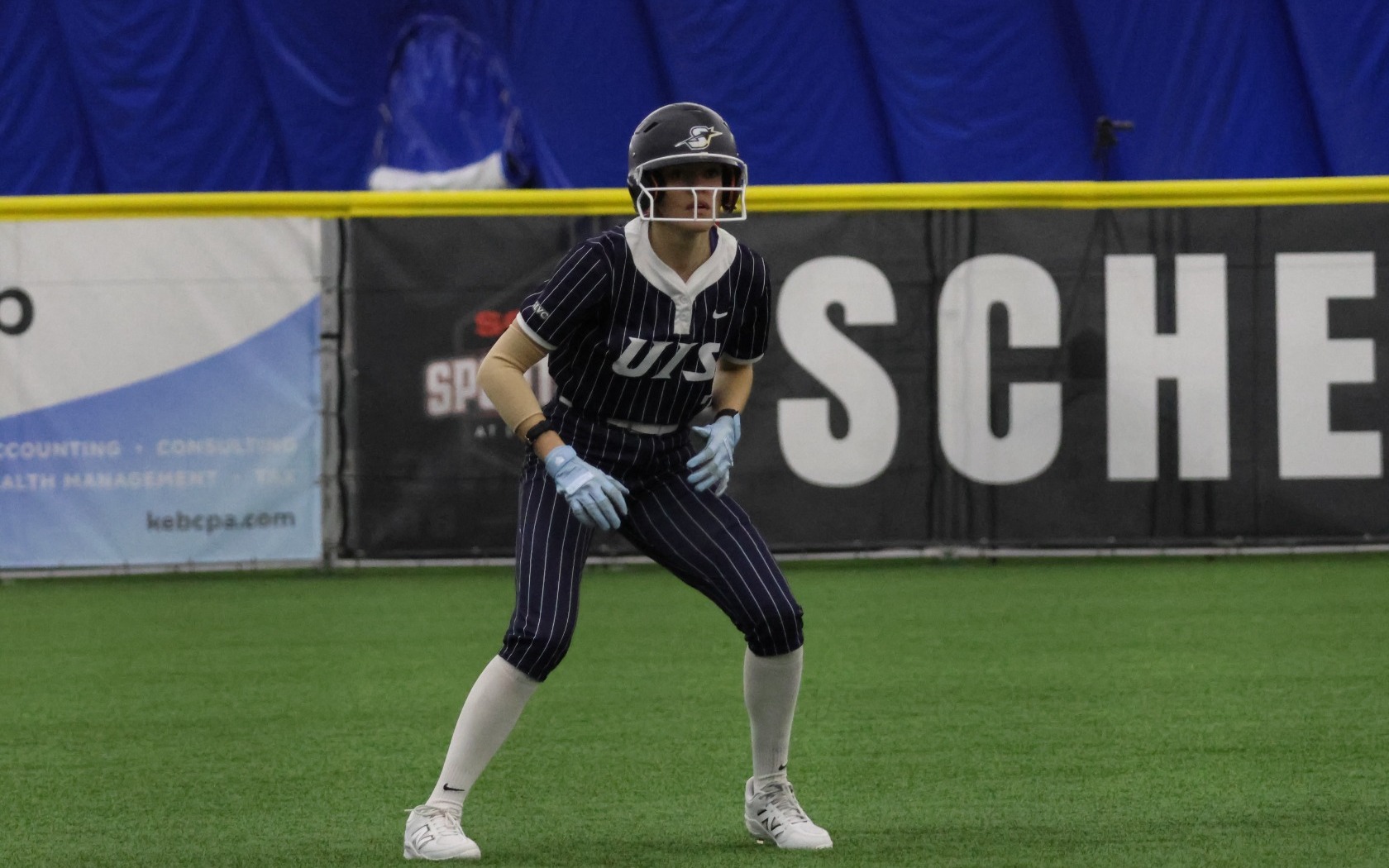 Rosie Bartletti playing softball