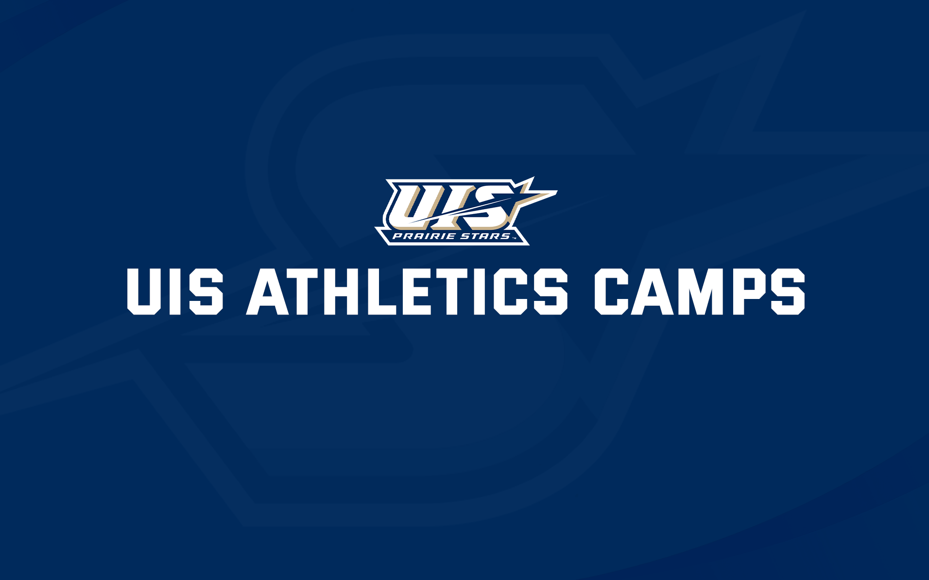 A graphic featuring UIS Athletics logo, 