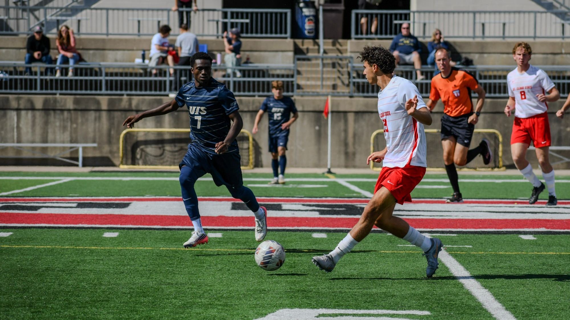 Gentil Selemani playing soccer