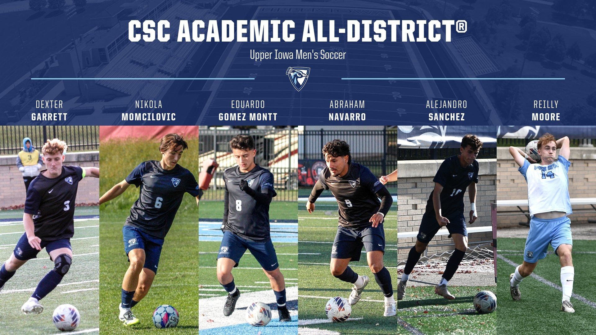 CSC Academic All-District men' soccer 2025