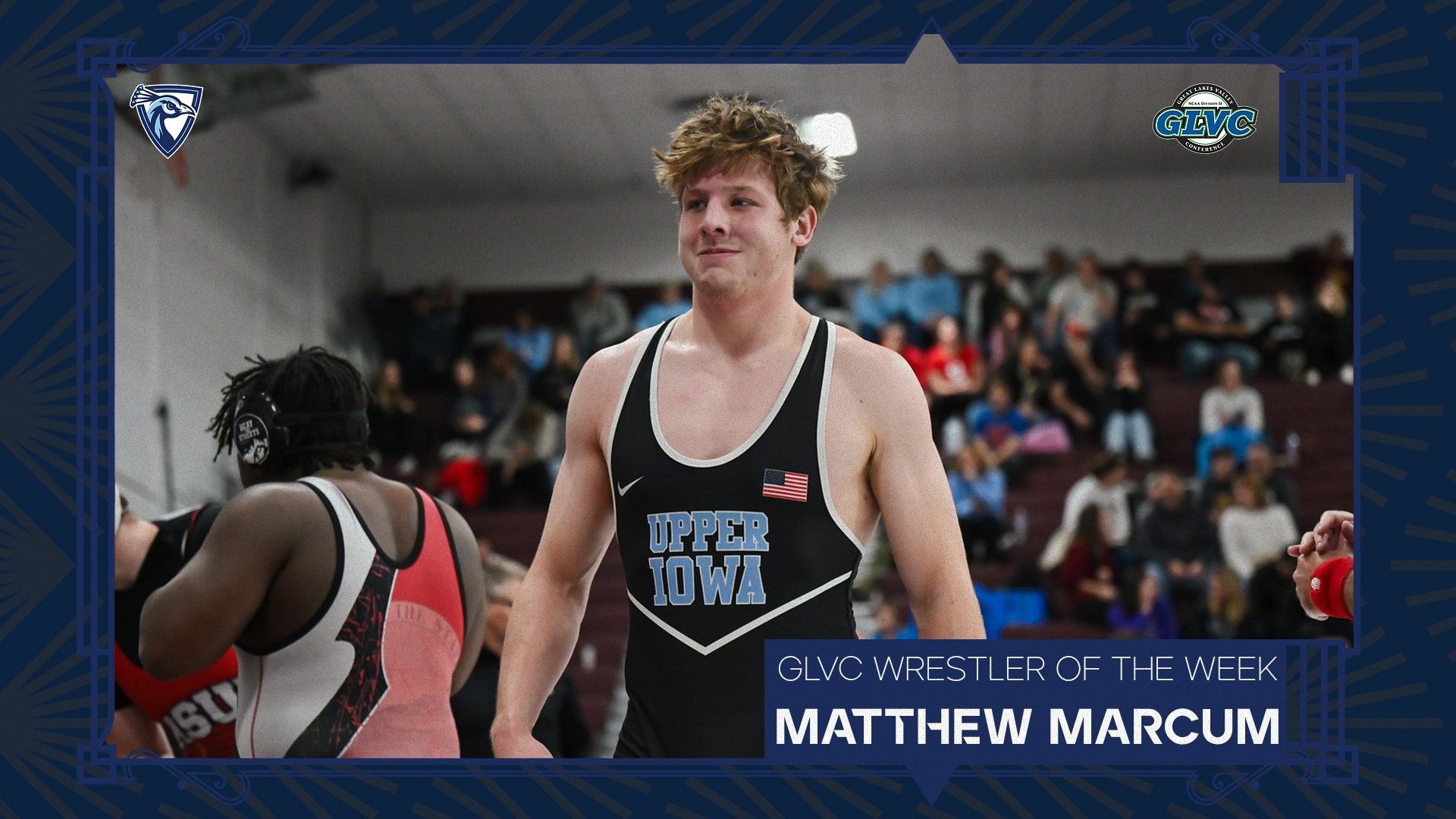 Matthew Marcum GLVC Men's Wrestler of the Week 12/10/25