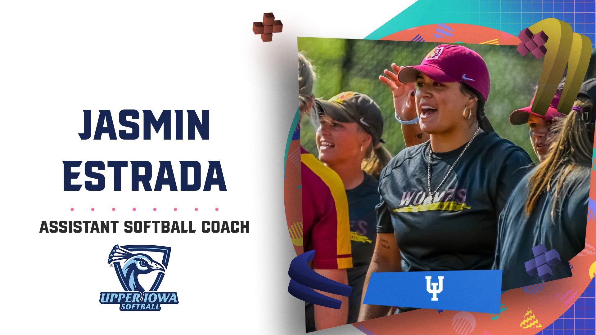 Jasmin Estrada Assistant Coach Announcement Graphic