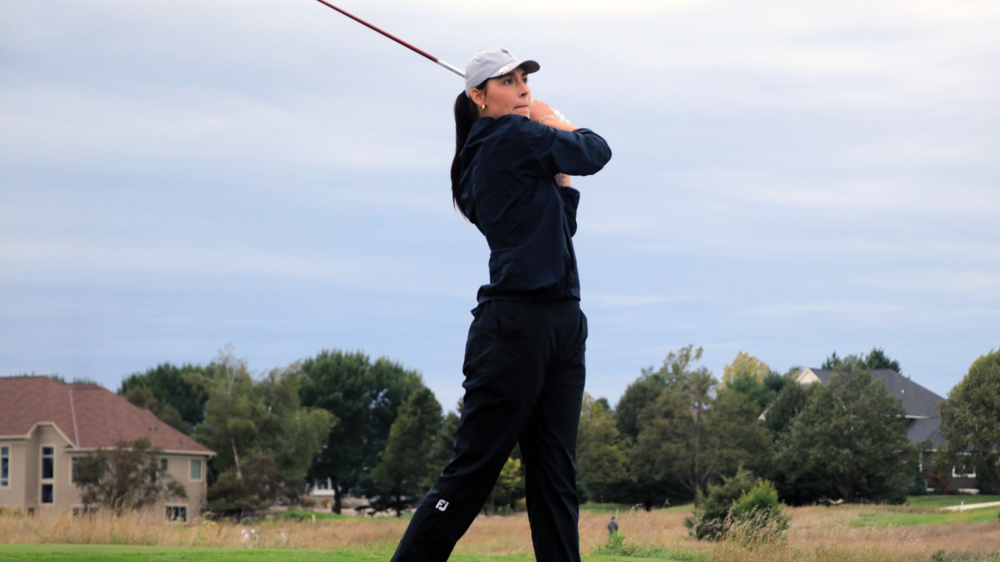 Addison Weber in her backswing at 2026 Fall Brawl