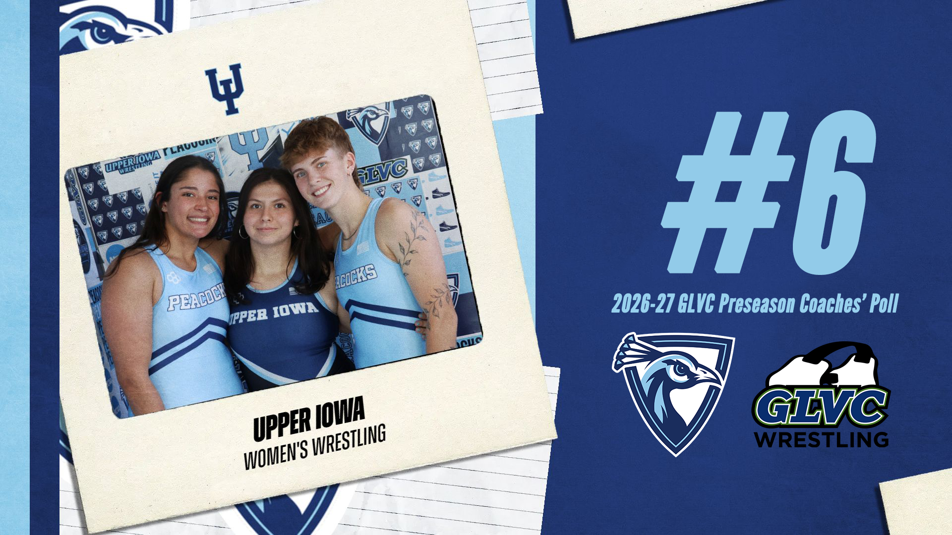 Women's Wrestling Preseason Poll Graphic 2026-27