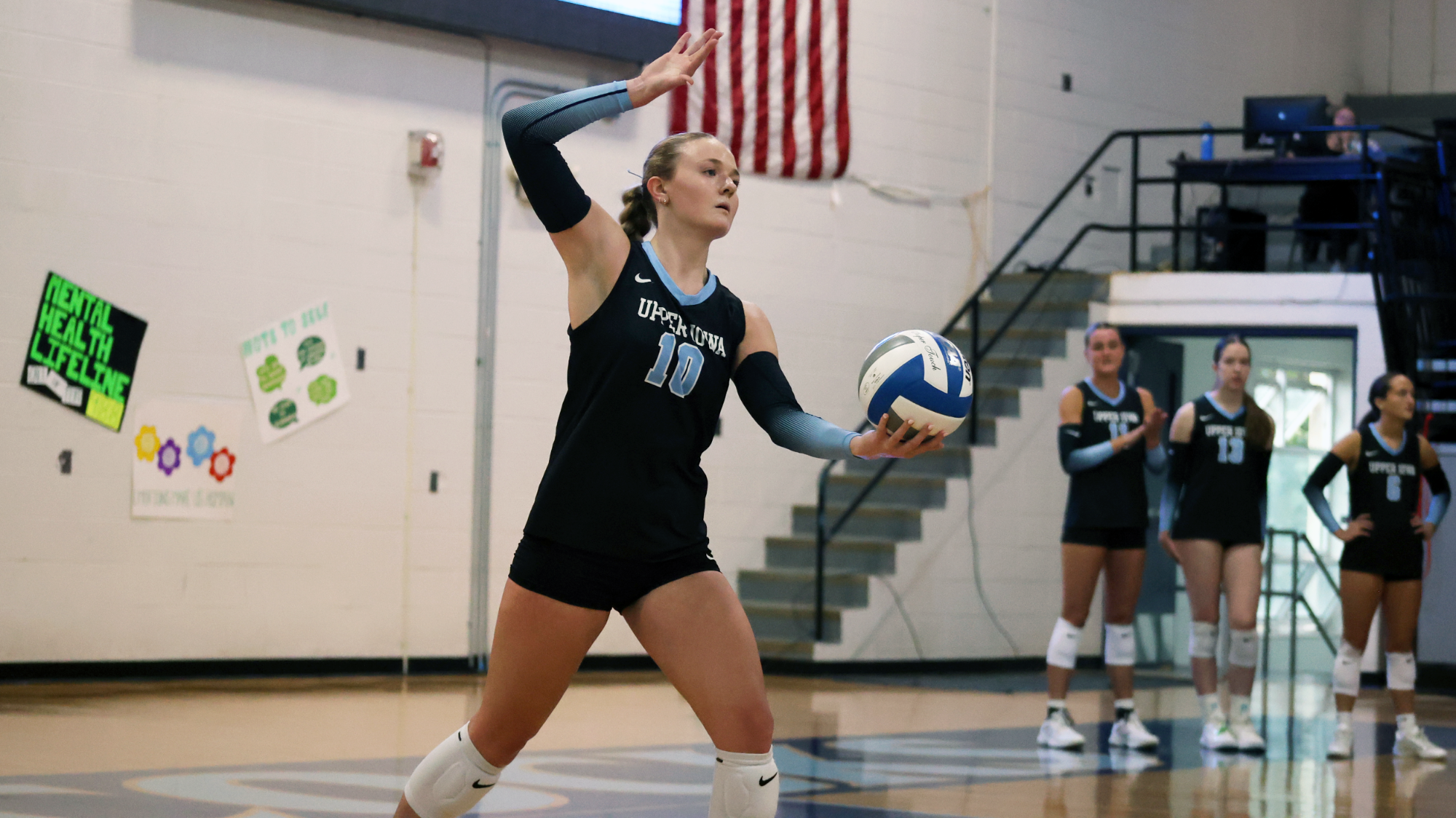 Erica Conger serving vs. UIndy 9/26/26