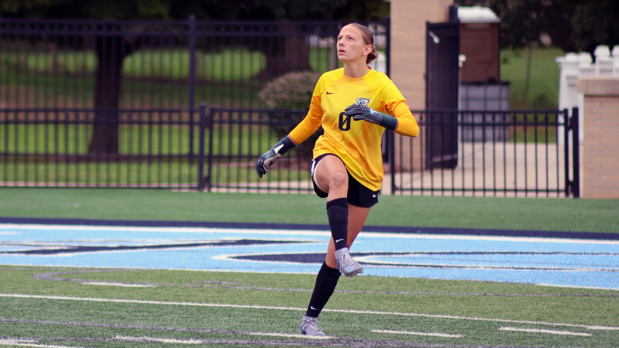 Avery Harding kicking the ball vs. Rockhurst 9/26/26
