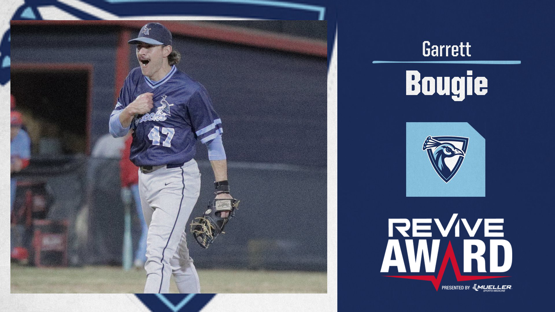 Garrett Bougie Revive Award Graphic