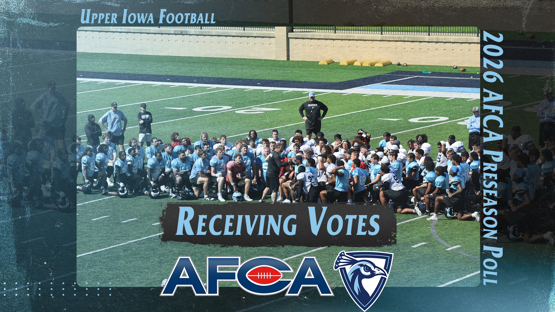 Upper Iowa Football 2026 AFCA Preseason Poll Receiving Votes