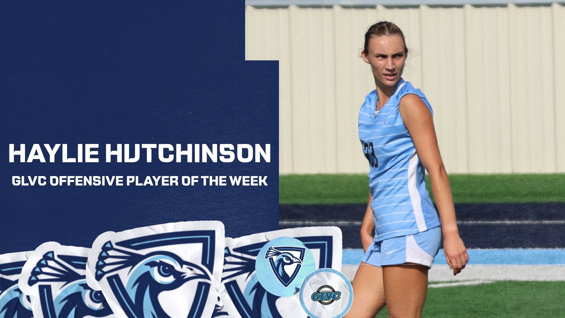 Haylie Hutchinson GLVC Offensive Player of the Week Graphic