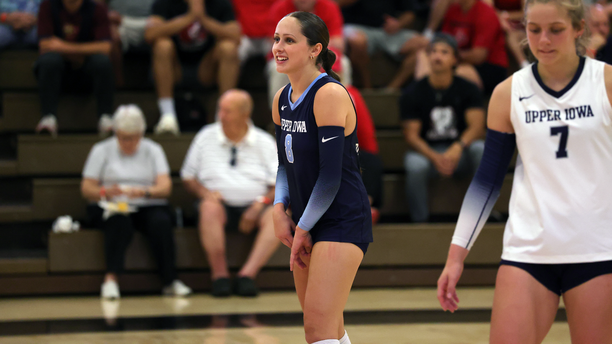 Grace Fruzen smiling vs. Maryville 9/18/26