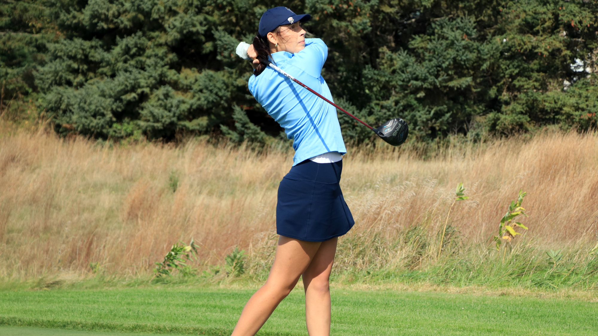 Addison Weber swinging on Day 2 of the Maverick Fall Brawl