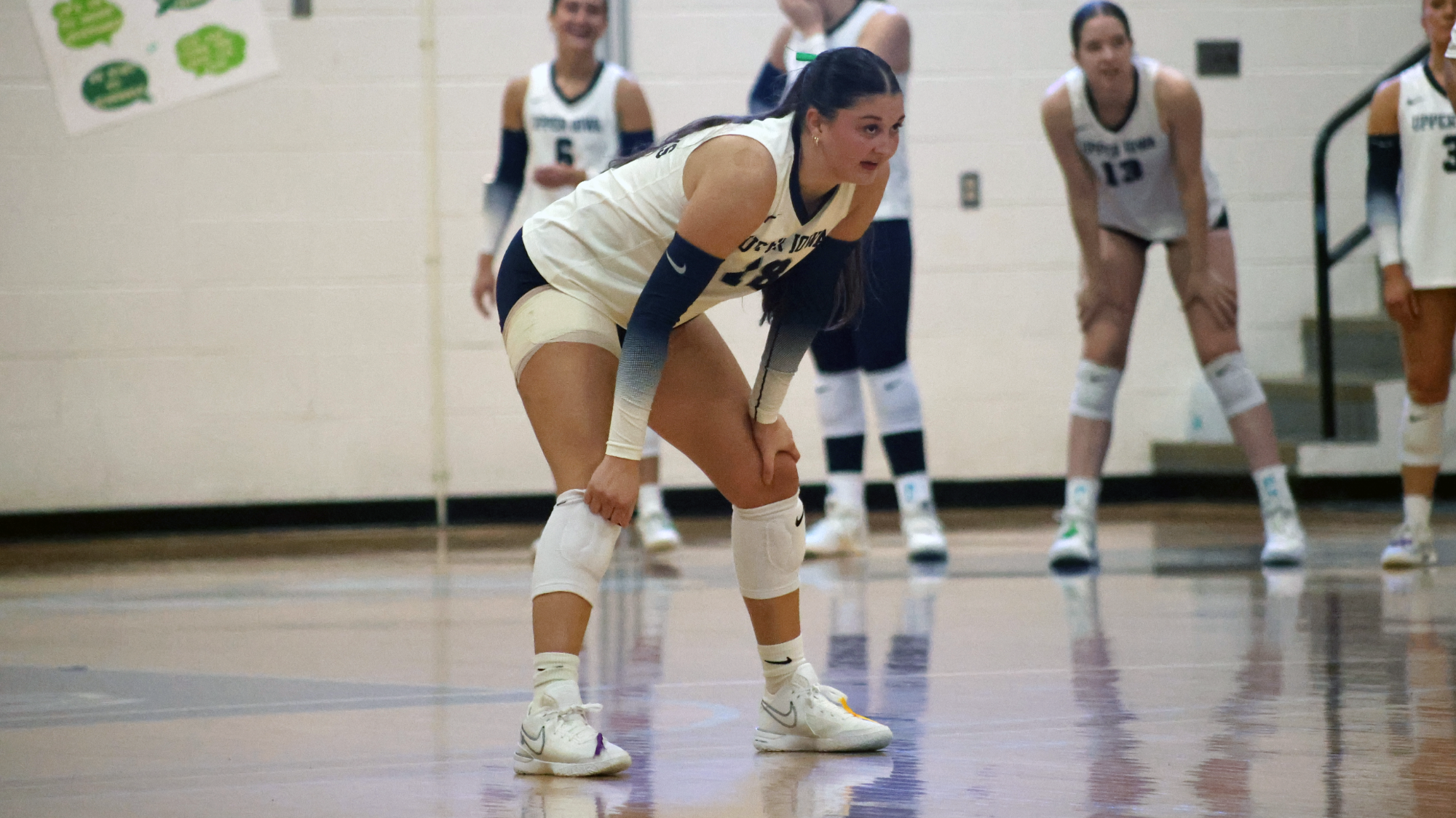Marissa Becker getting ready for serve vs. Lewis 9/25/26
