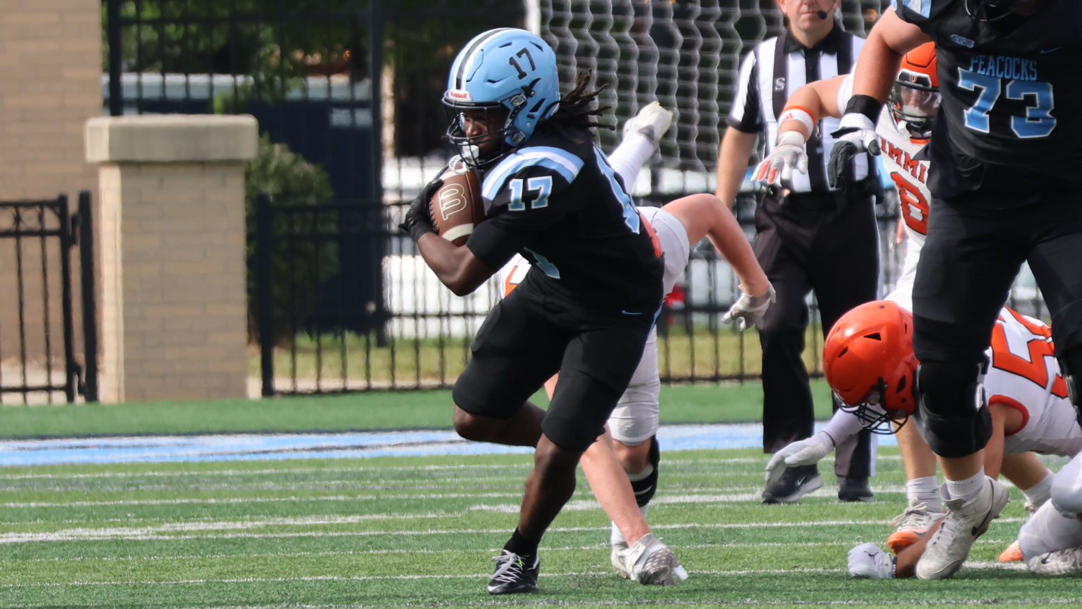 Ronald Wilson Jr. running the ball vs. Jamestown 2026