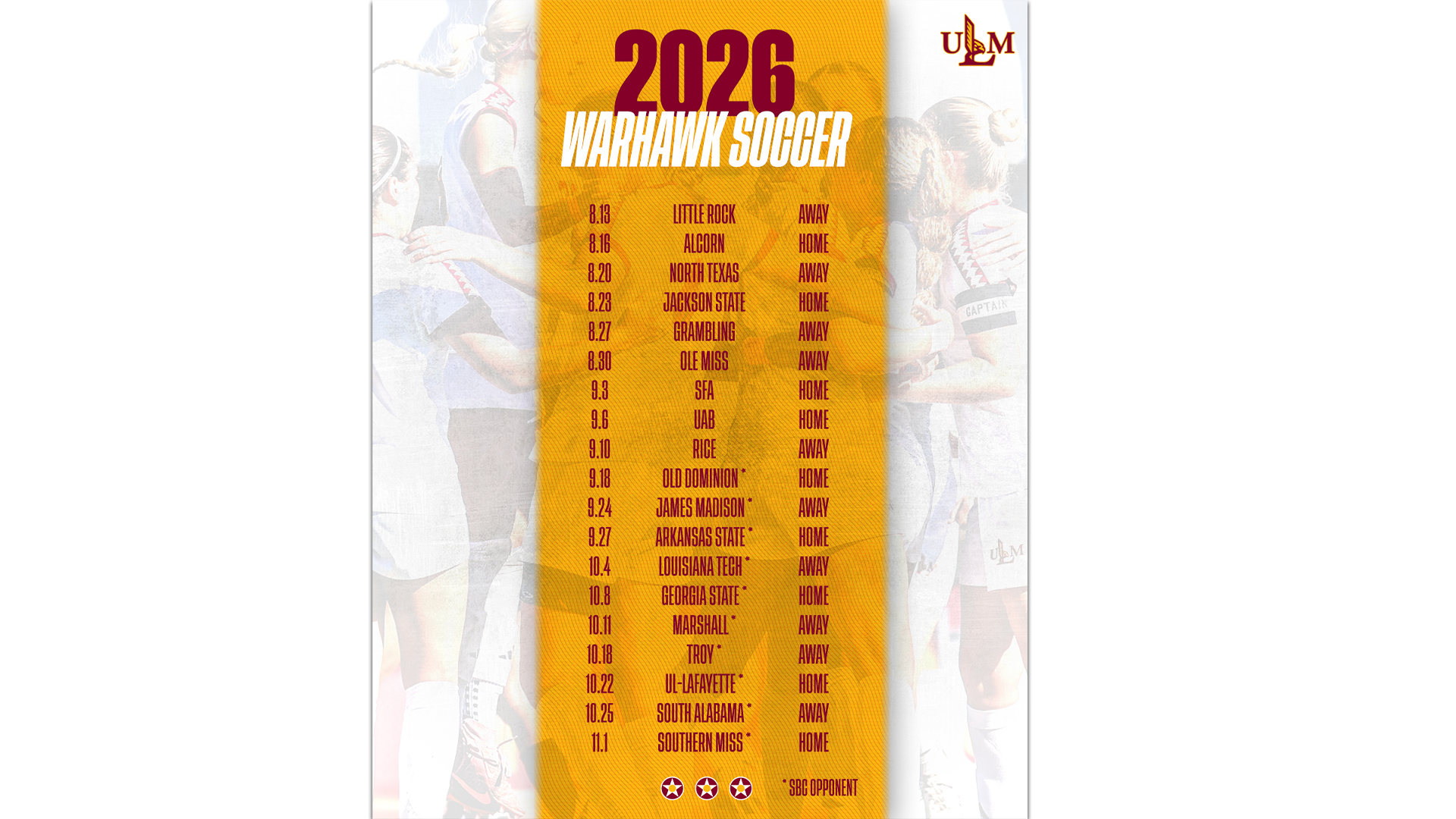 Soccer Schedule 26