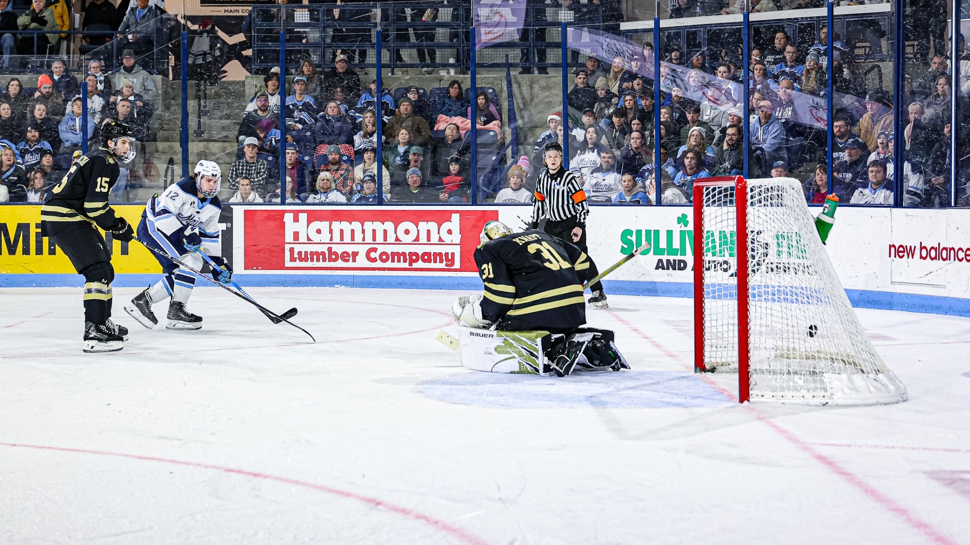 Owen Fowler scores a goal.