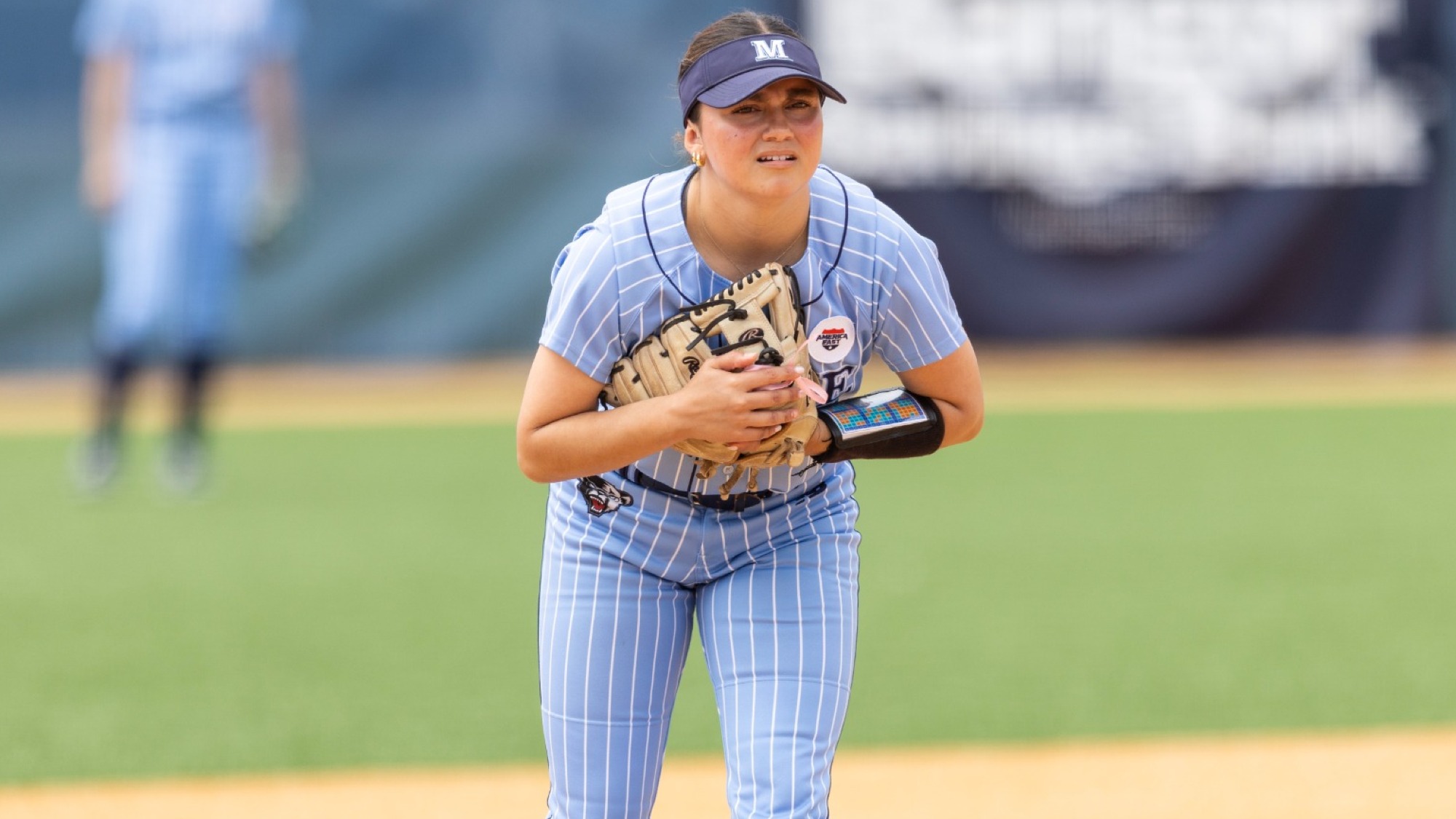Kyli Hernandez in the field.