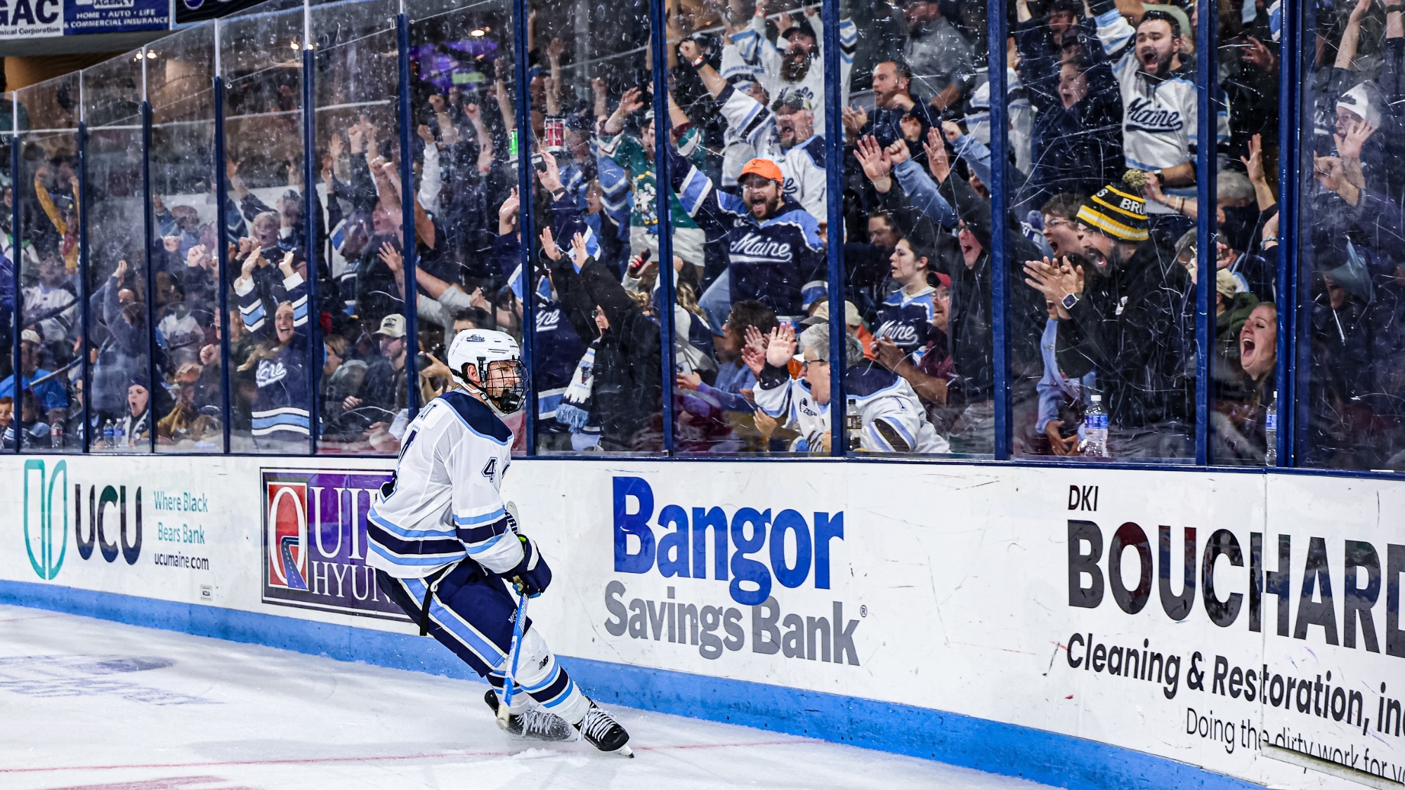 Brandon Holt celebrates a goal