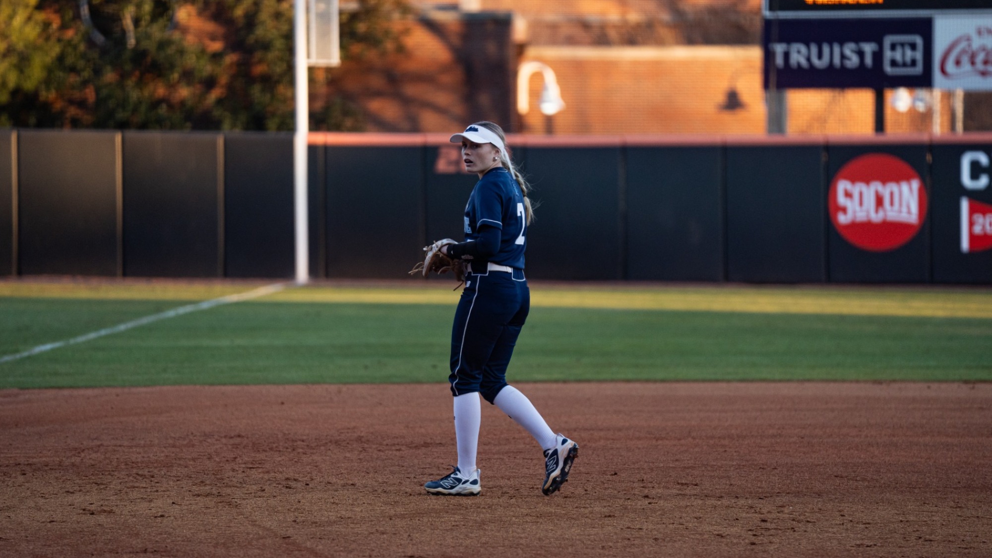 Neve Adams at third base.