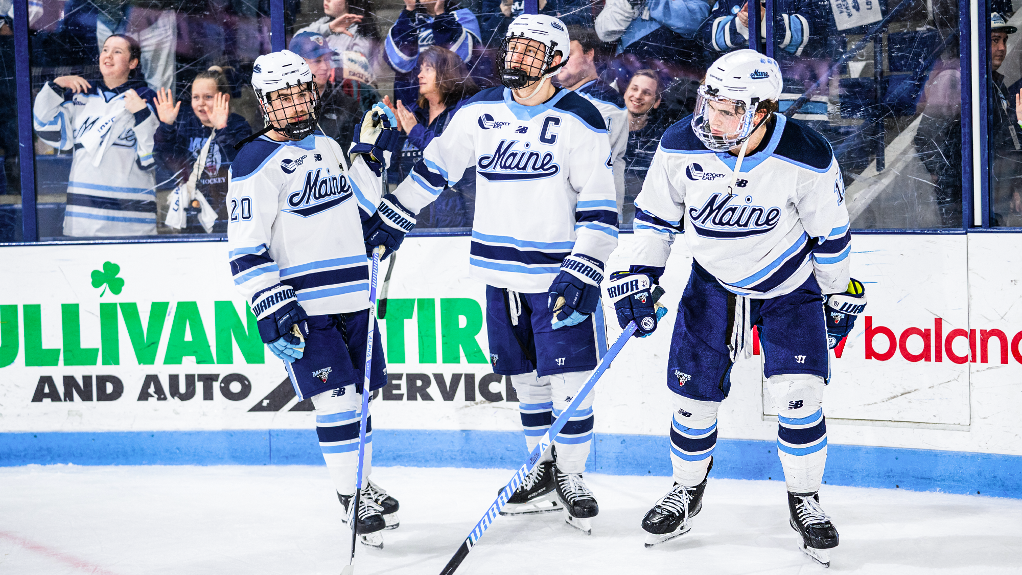 Josh nadeau, Brandon Holt, Owen Fowler postgame