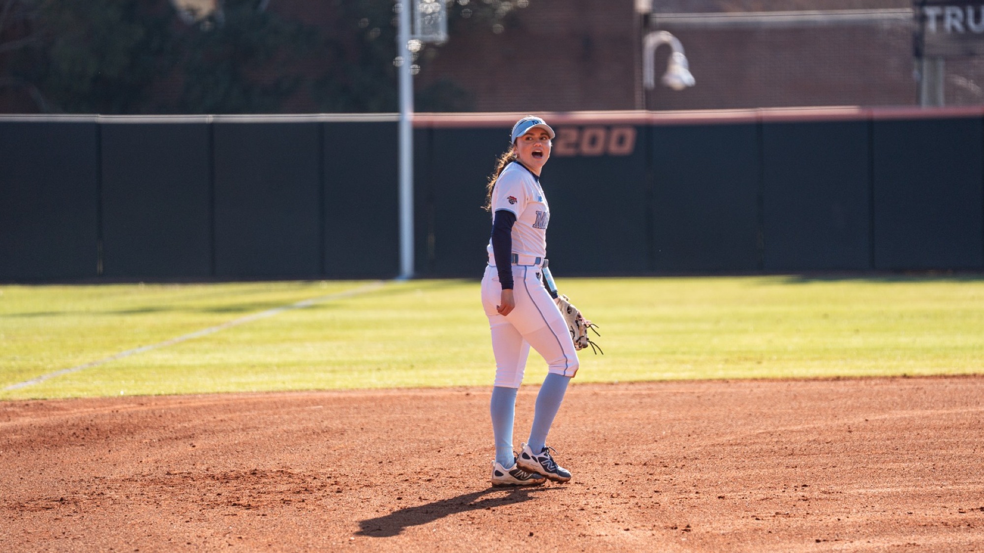 Kyli Hernandez in the field.