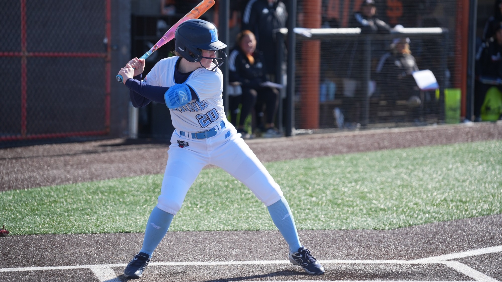Annika Shearer at bat.