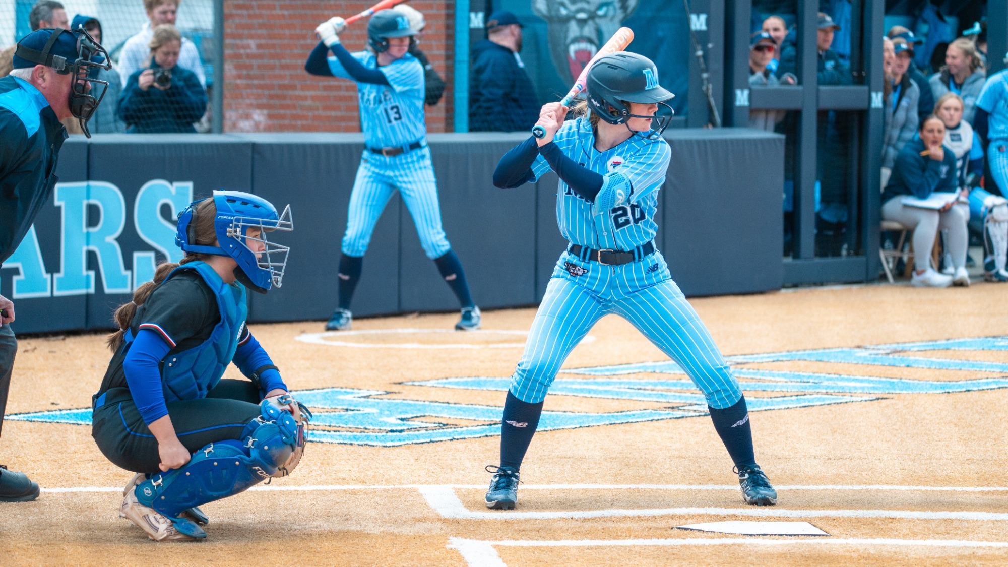 Annika Shearer at bat.