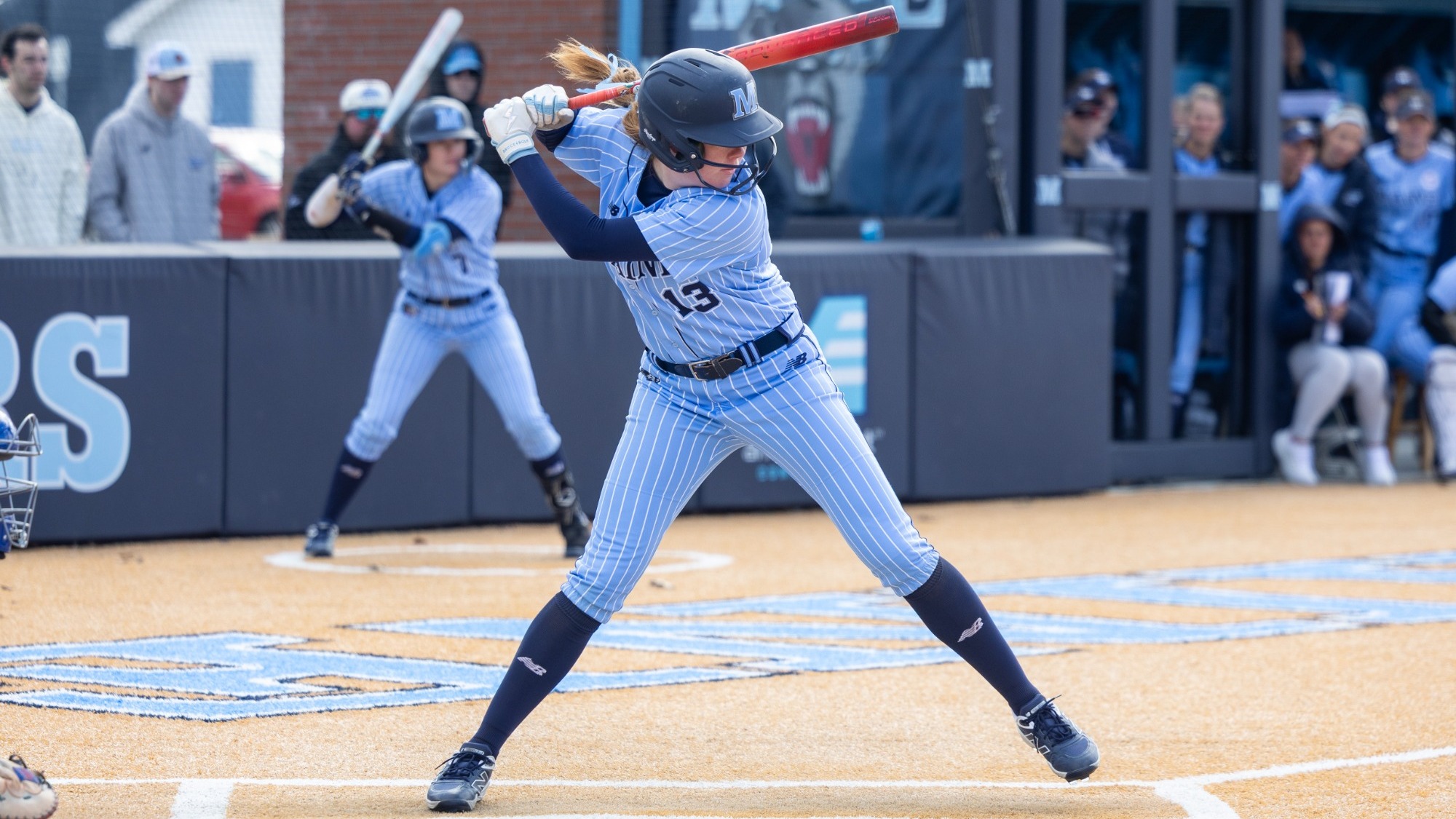 Kaelyn Larkin gets ready to swing the bat.