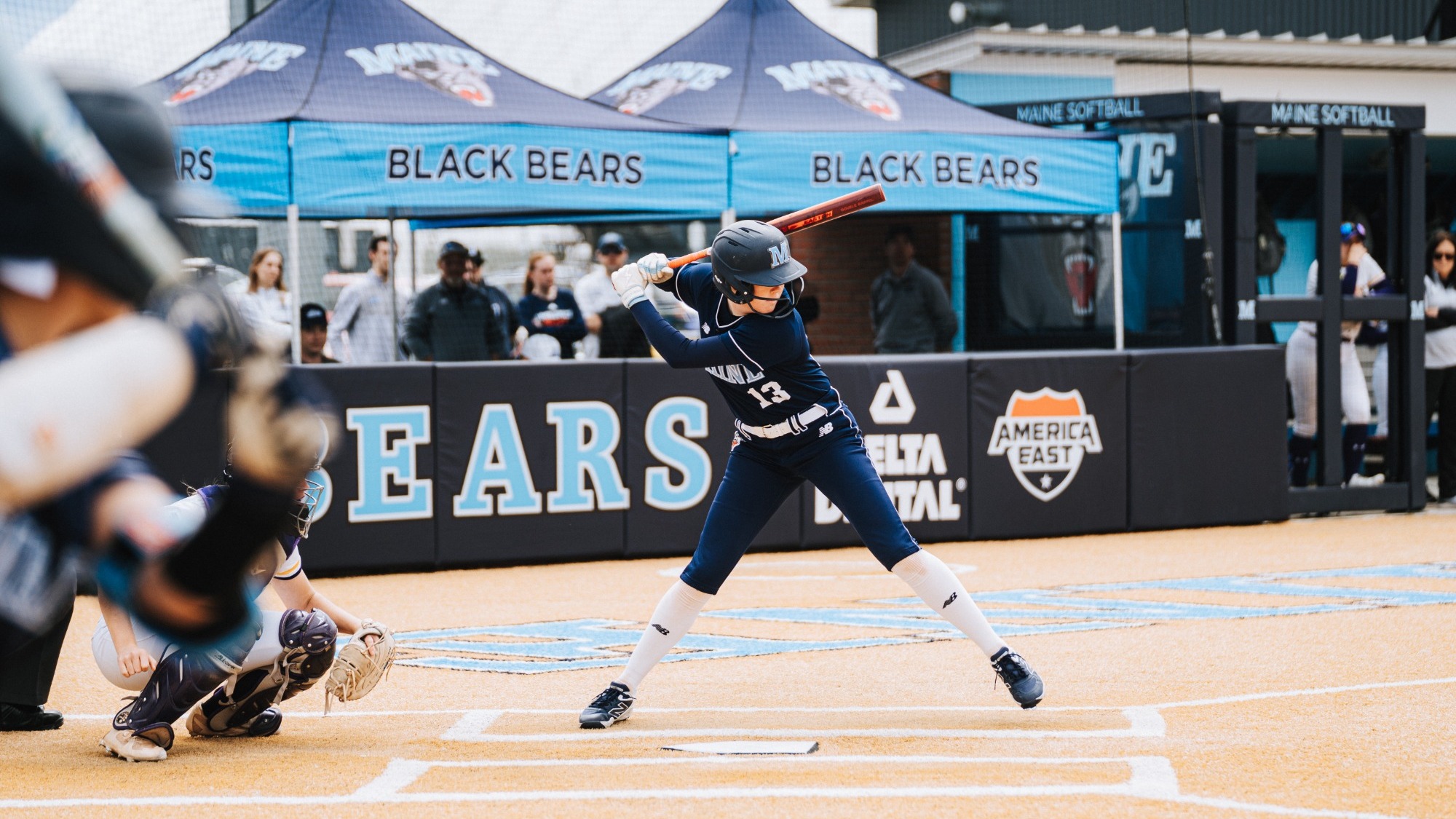 Kaelyn Larkin at bat.