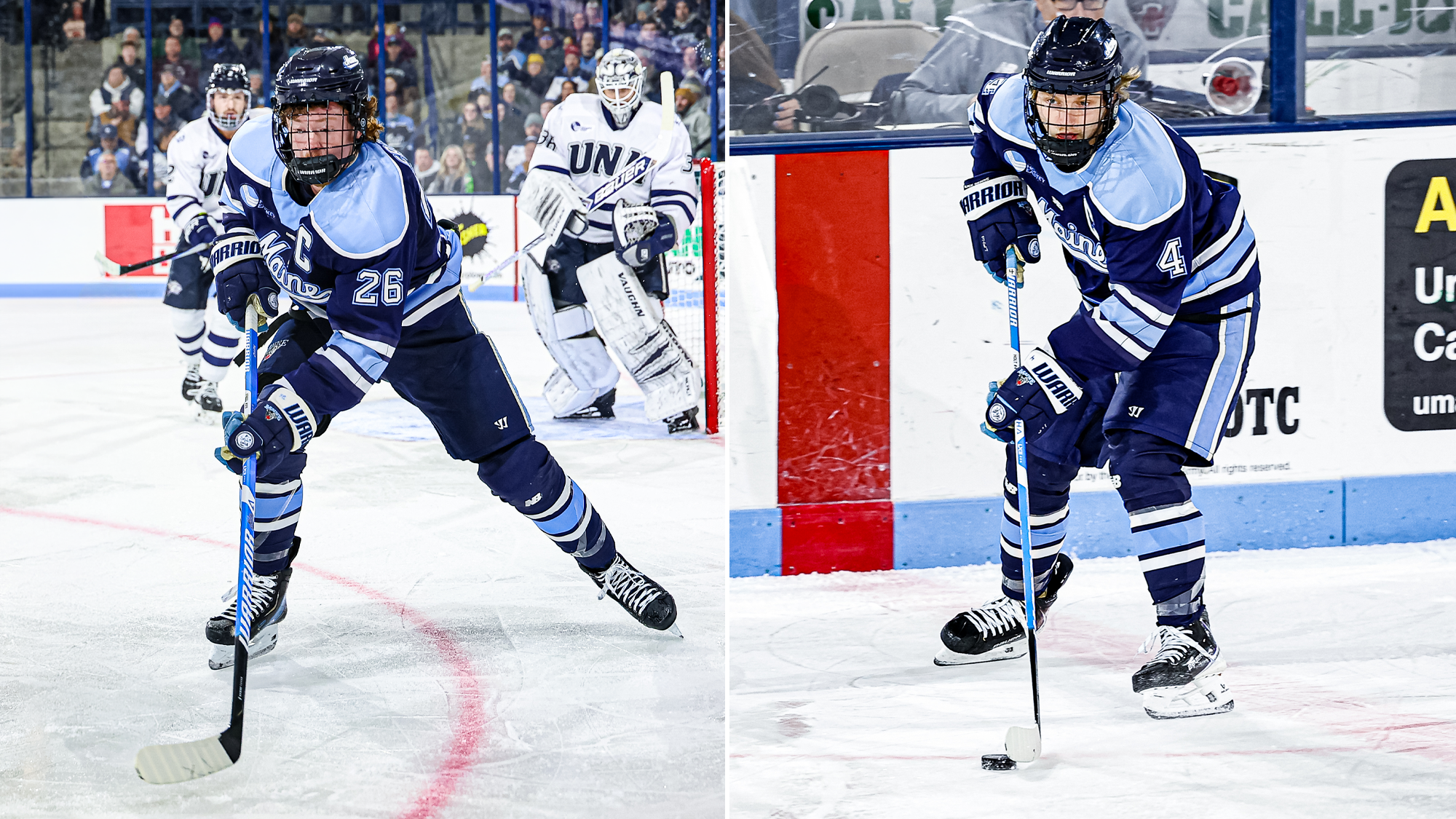 split action photos of Brandon Holt and Thomas Freel
