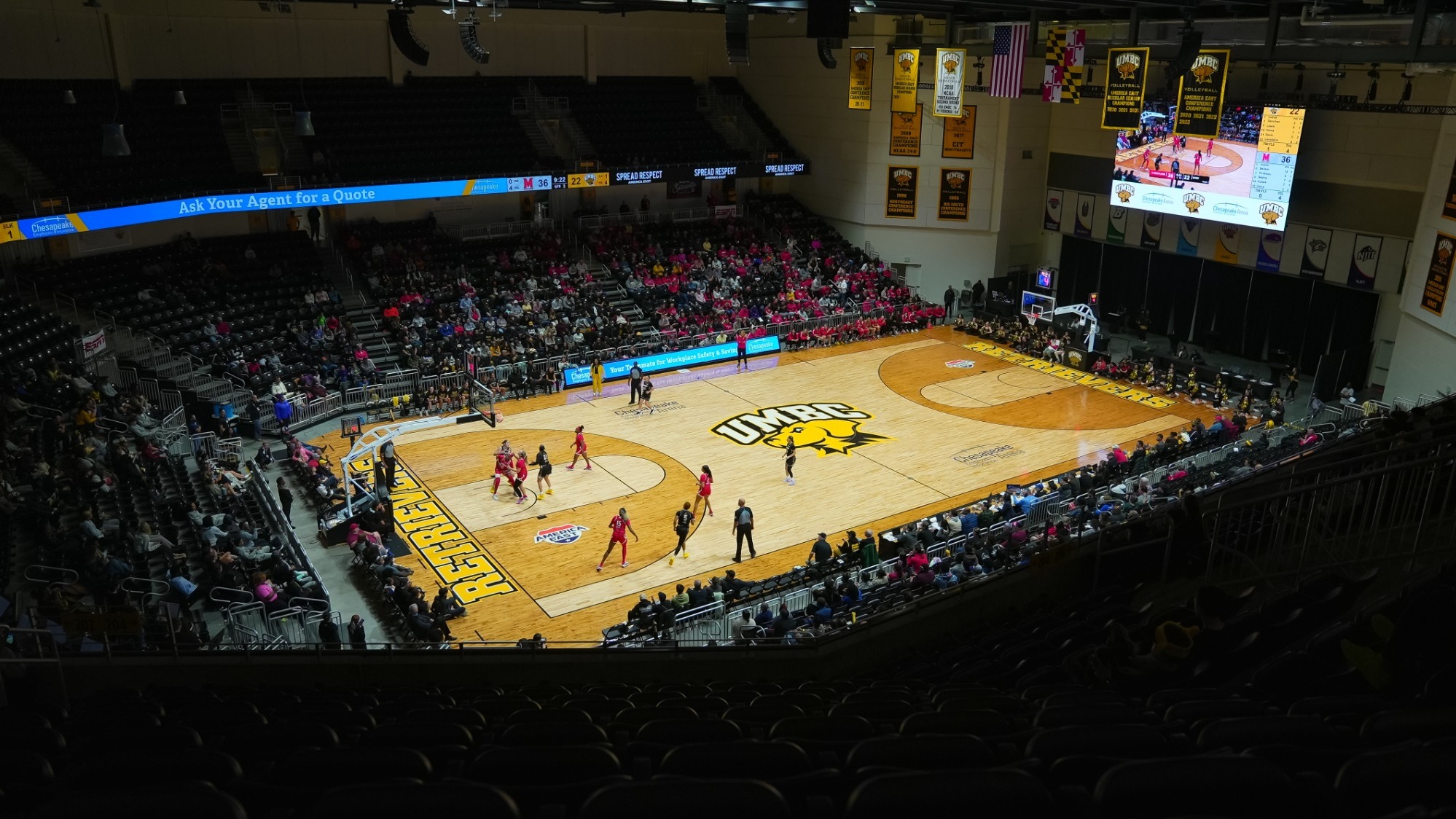 Chesapeake Arena Rafter View