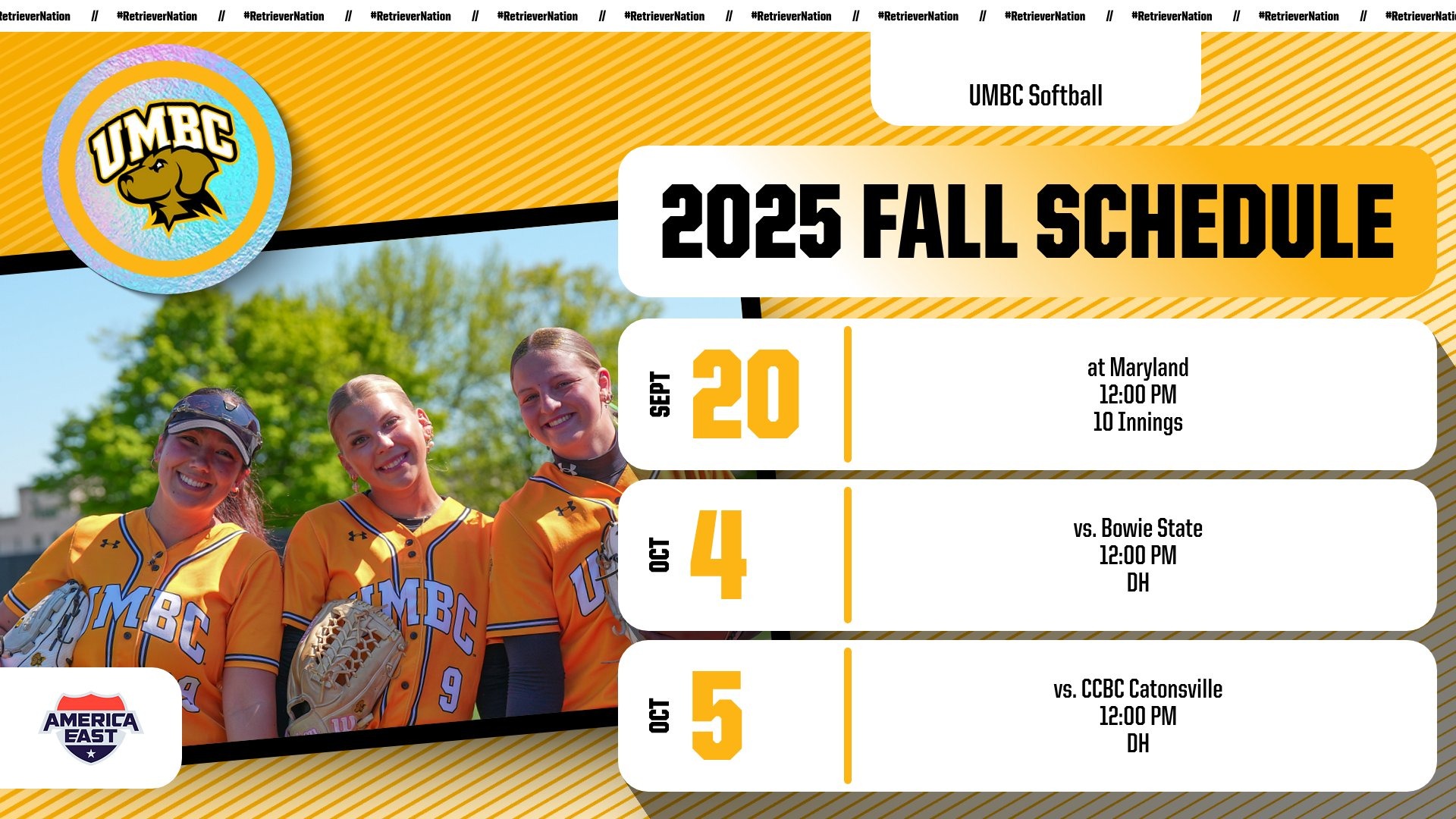 Fall 2025 Softball Schedule