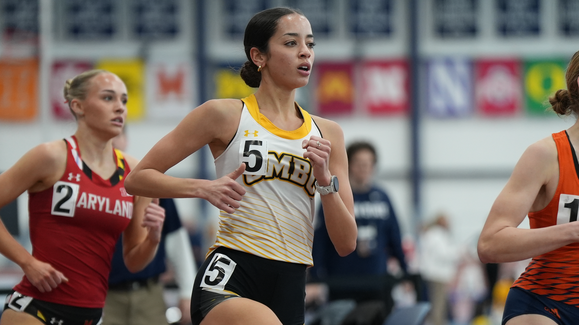 Lyna Beraich runs at Penn State