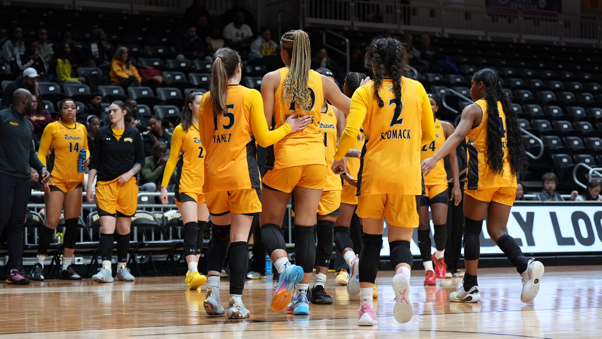 UMBC huddles against Vermont