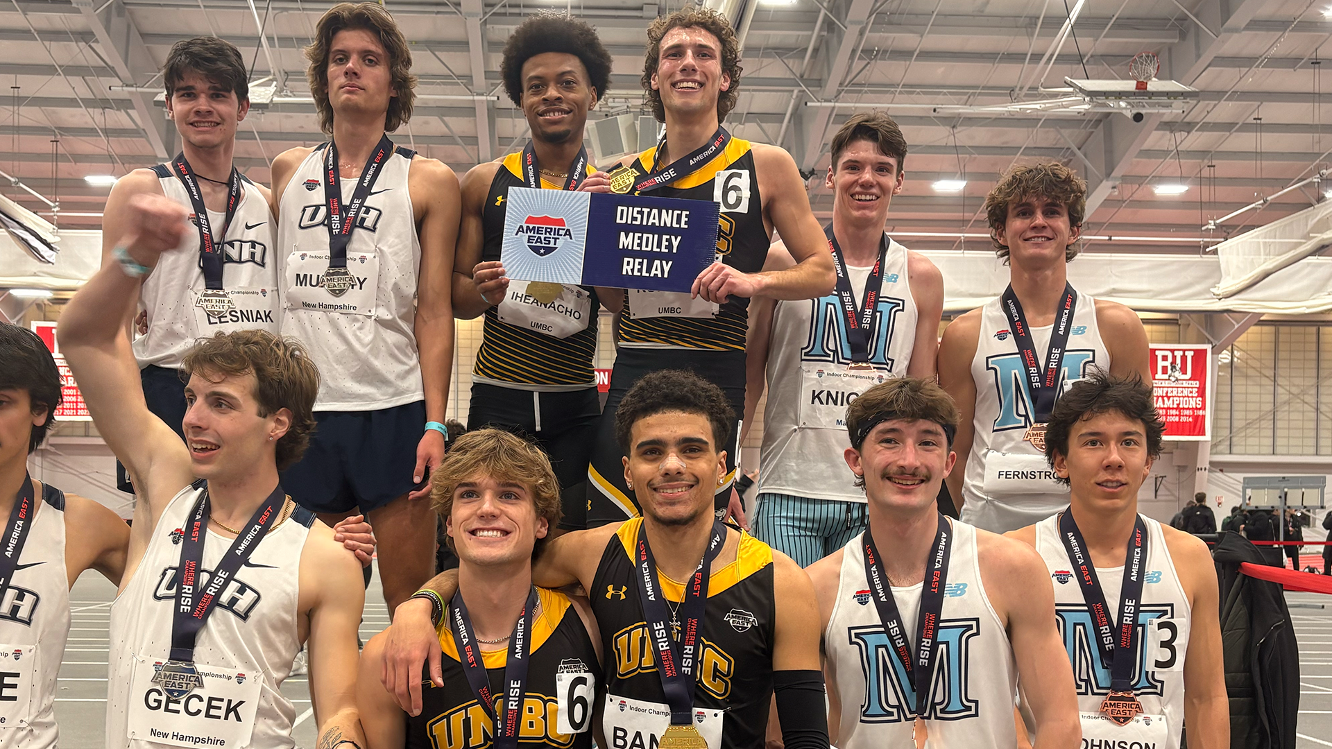 UMBC DMR team celebrates its gold