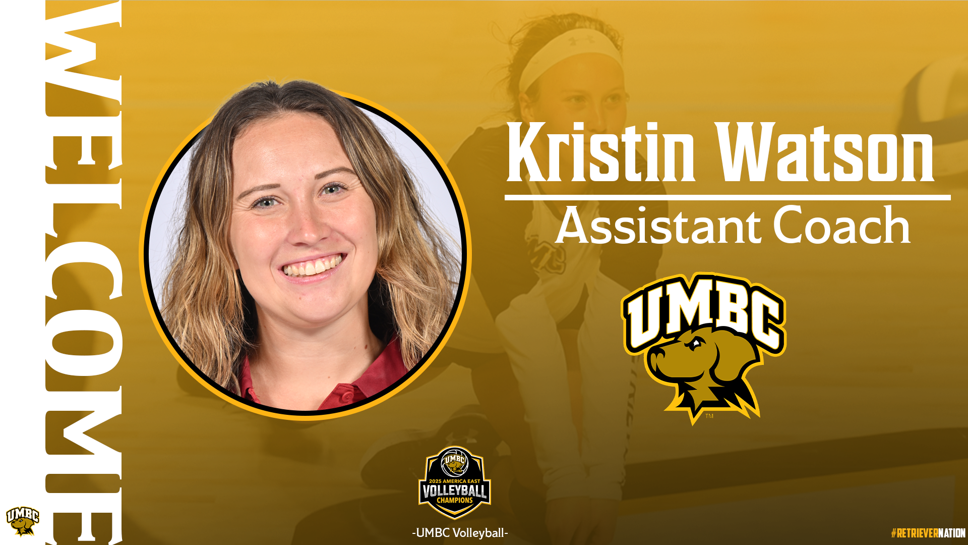Kristin Watson has been hired as the new assistant coach for UMBC Volleyball