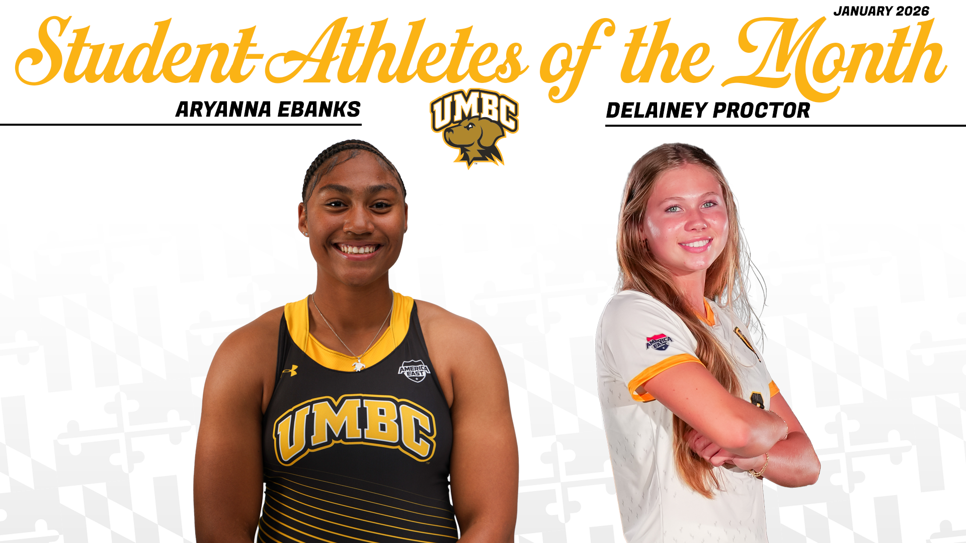 UMBC's January 2026 Student Athletes of the Month
