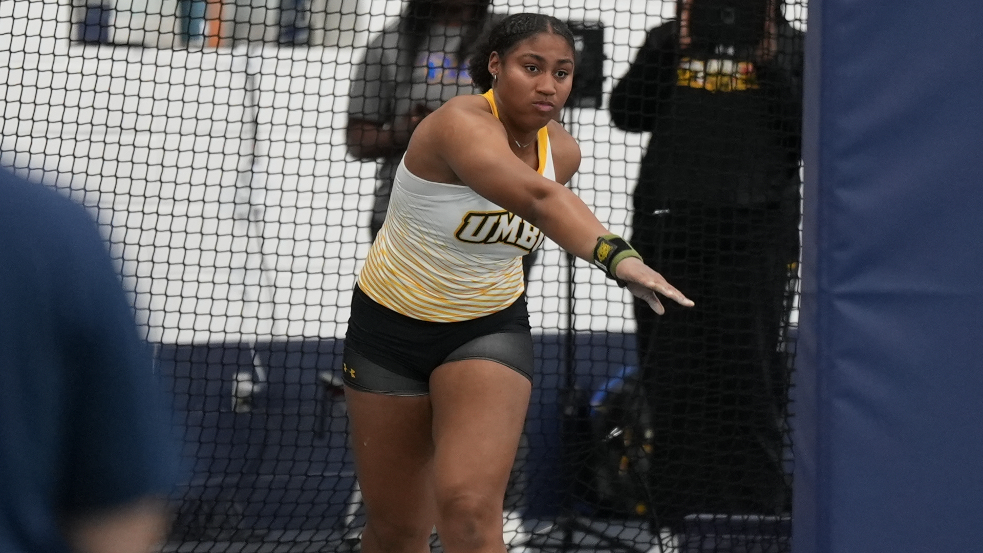 Aryanna Ebanks throws at Penn State