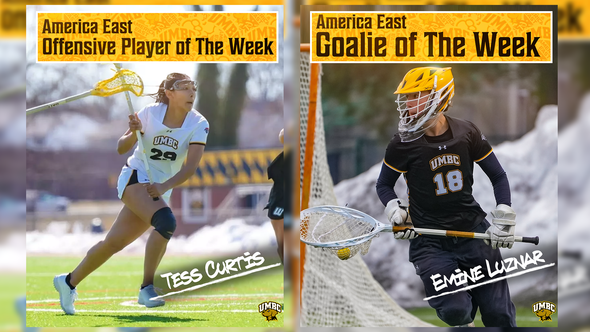 Emine luznar and Tess Curtis won weekly awards