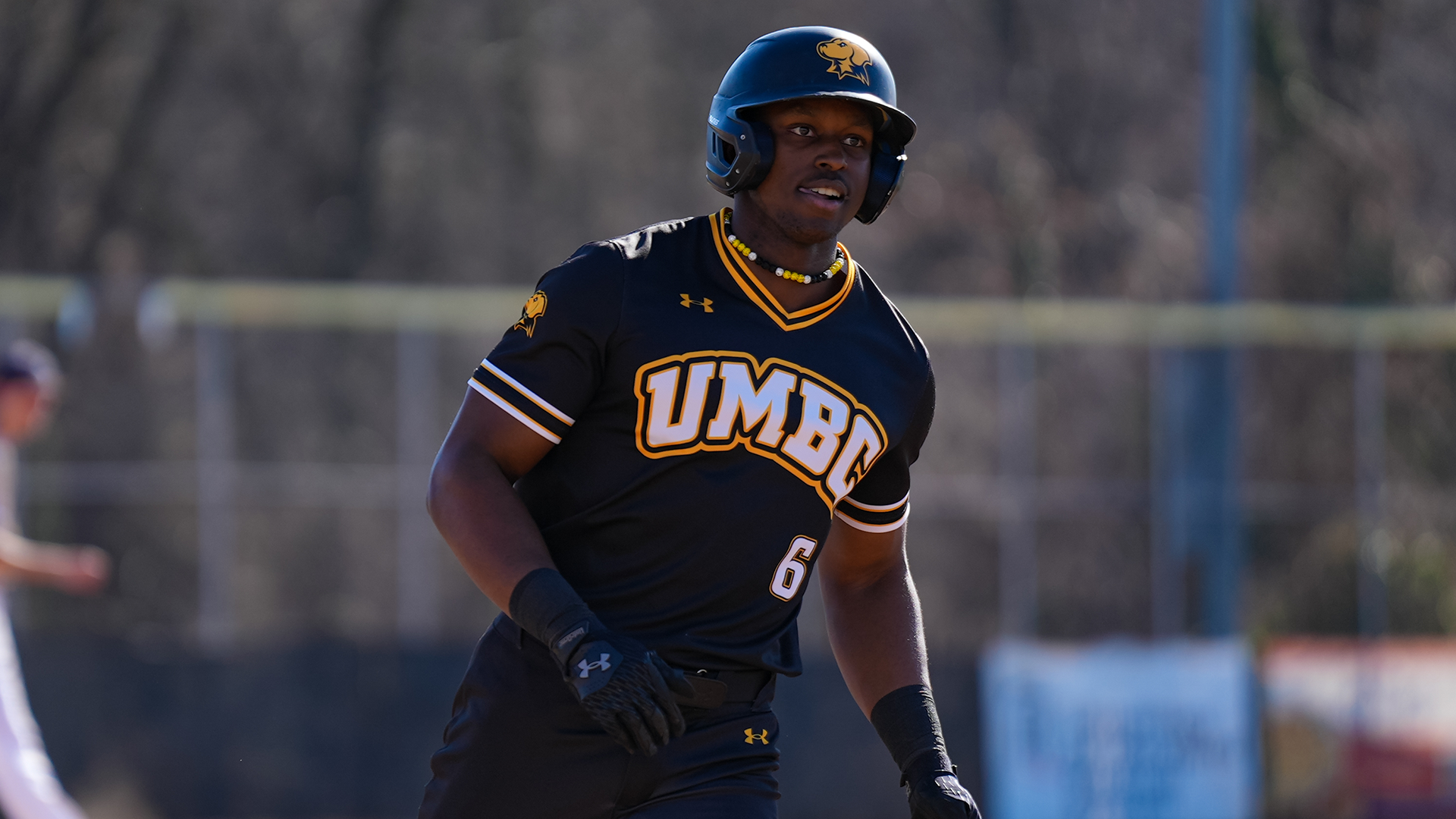 Ehi Okojie rounds the bases after homering against Mount
