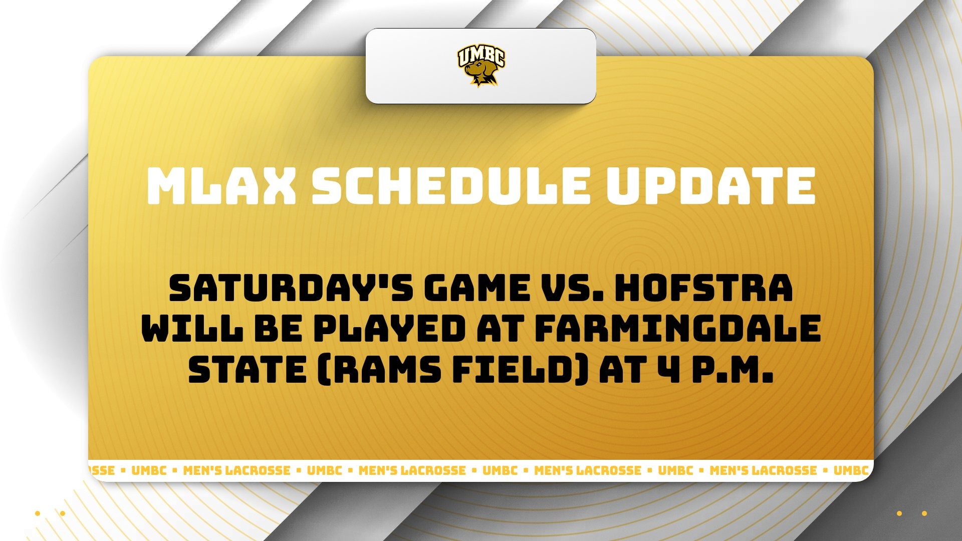 MLAX Schedule Update