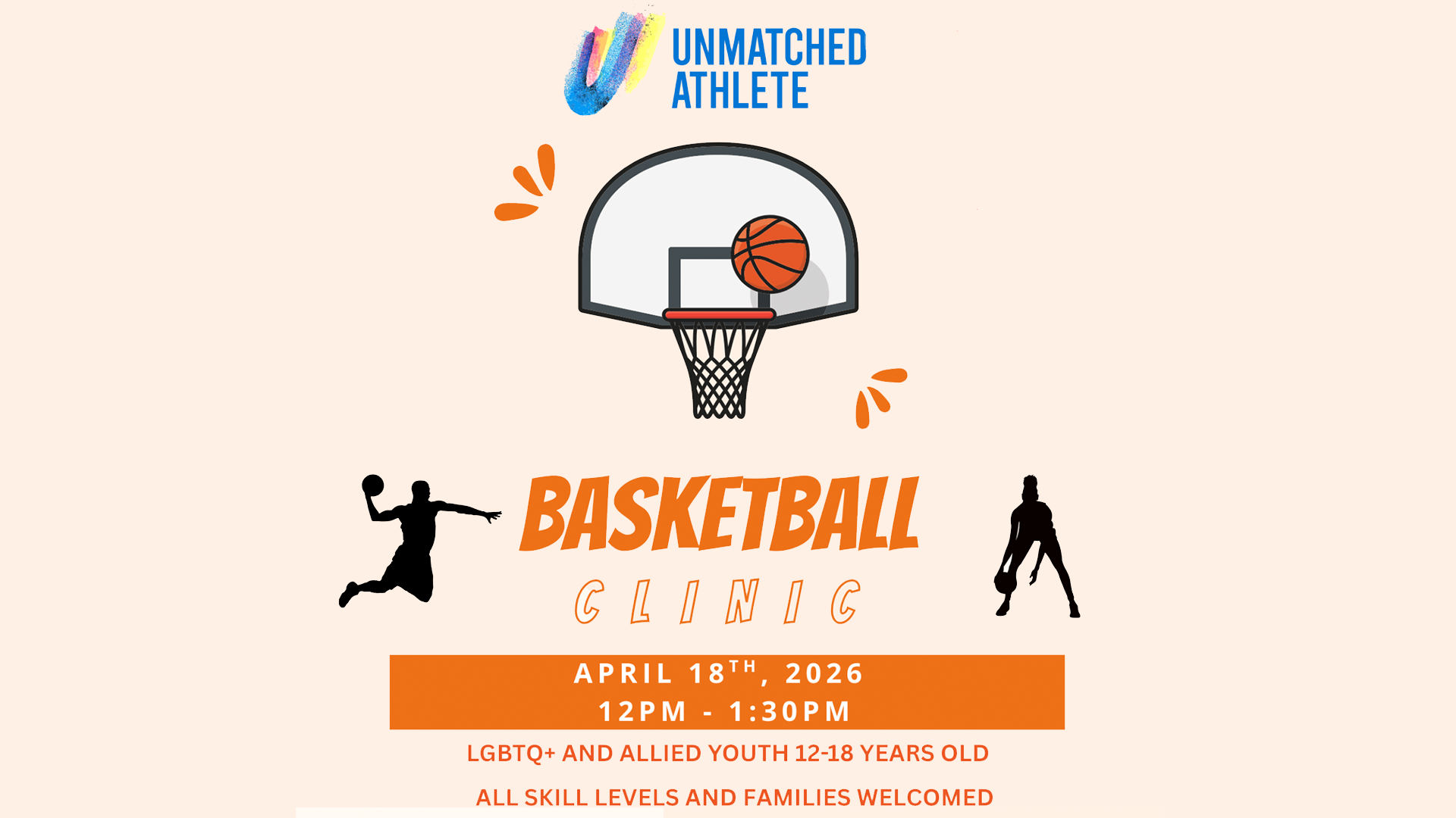 Unmatched Athlete's is hosting an event at UMBC on 4/18