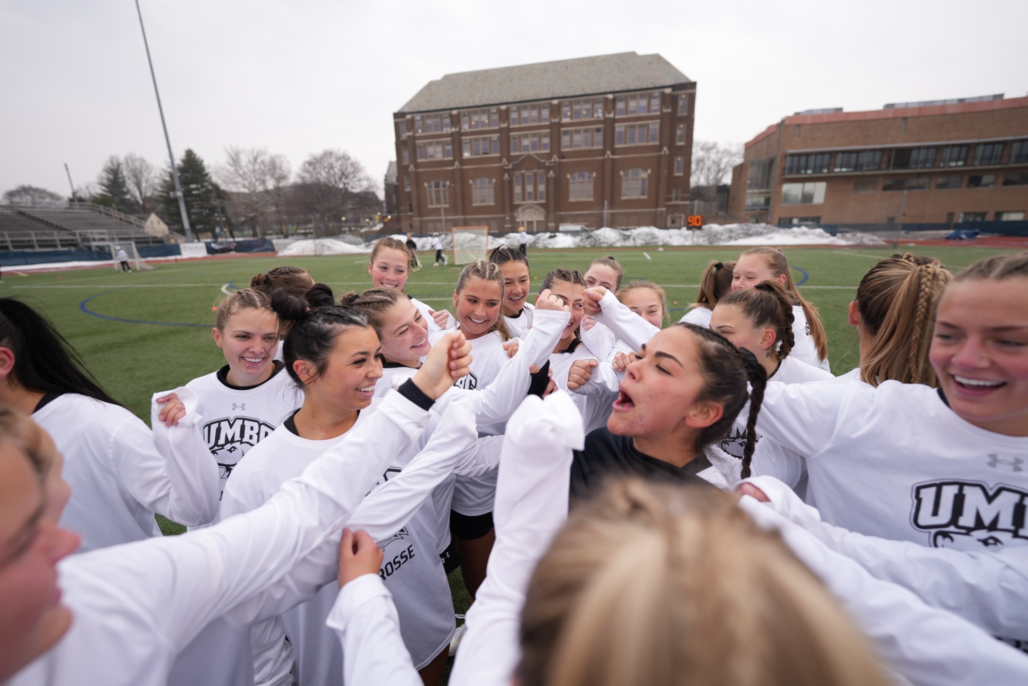 group huddle before game