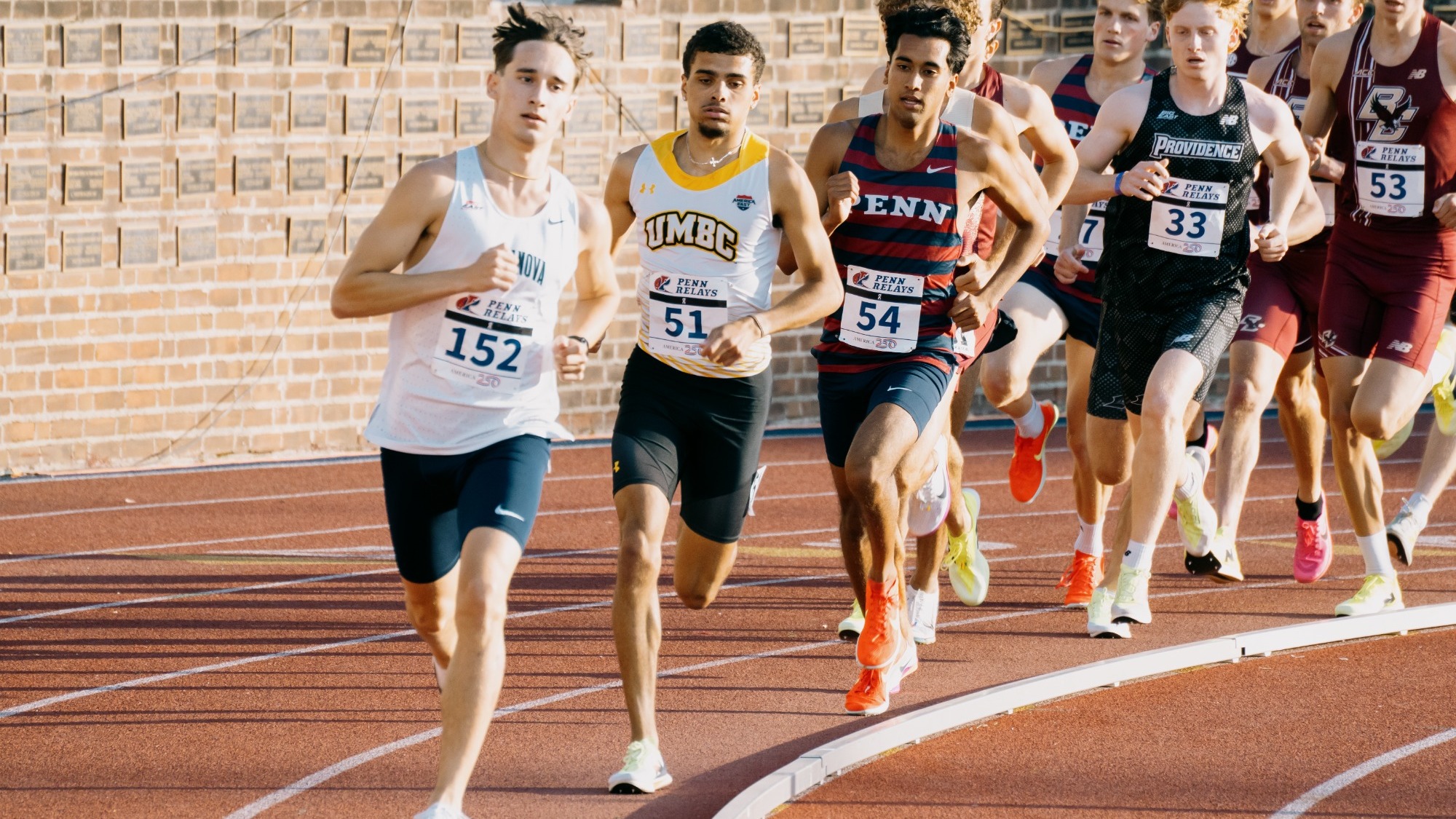 Justin Banks runs at Penn Relays
